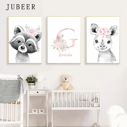 Cute Animal Poster Decoration Bedroom Girl Room Wall