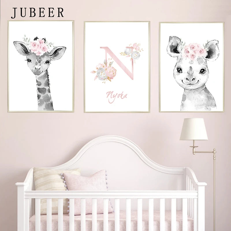 Cute Animal Poster Decoration Bedroom Girl Room Wall